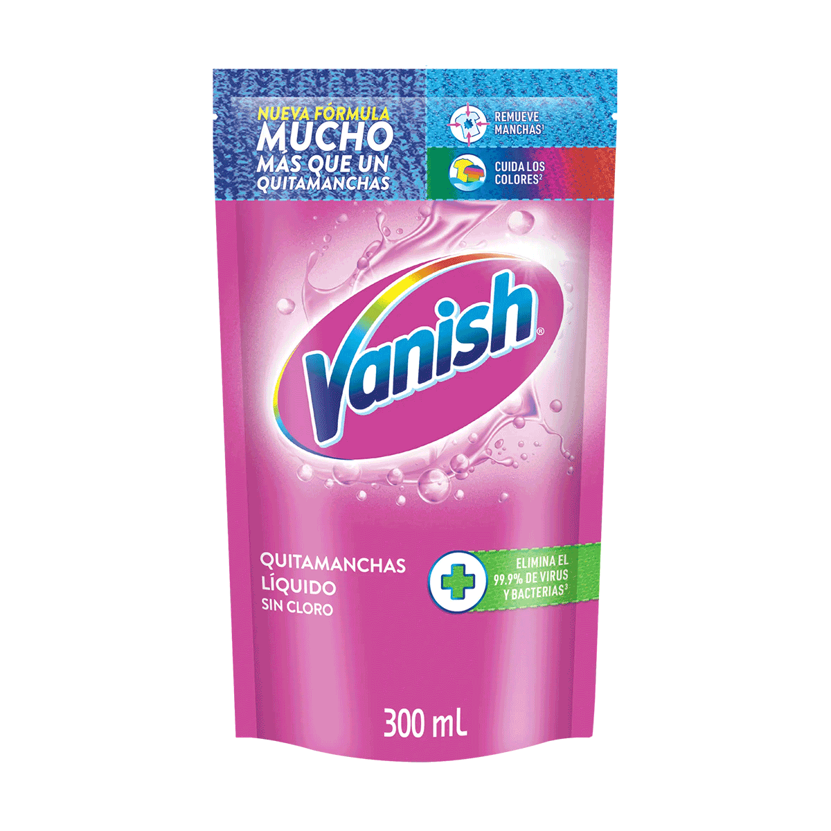 Quitamanchas Líquido Ropa Color Recarga Vanish 300 ml