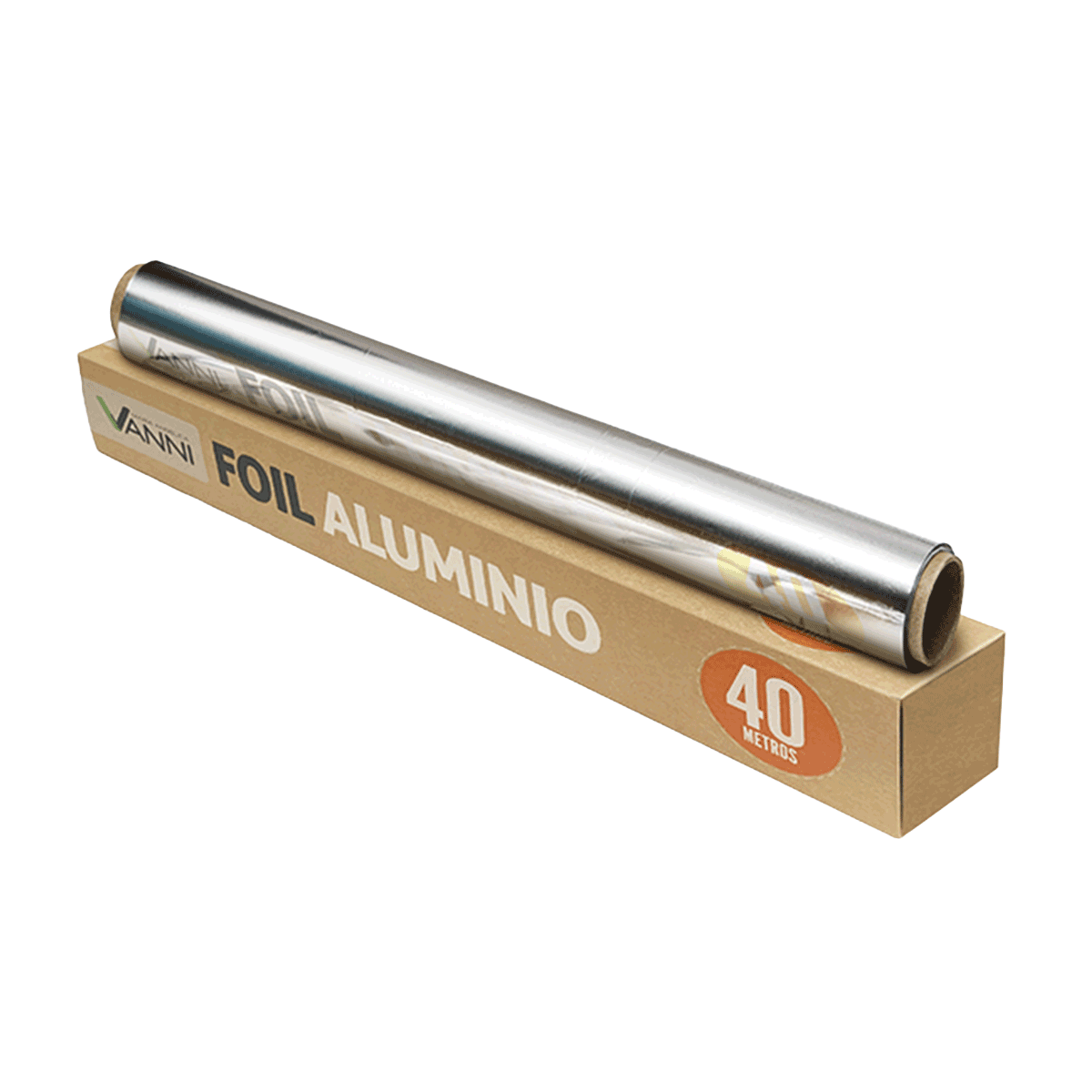 Papel de aluminio foil Vanni 1 rollo de 40 m x 30 cm