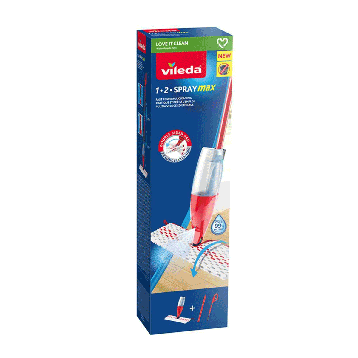 Mopa Plana 1-2 Spray Max Vileda (1 set)