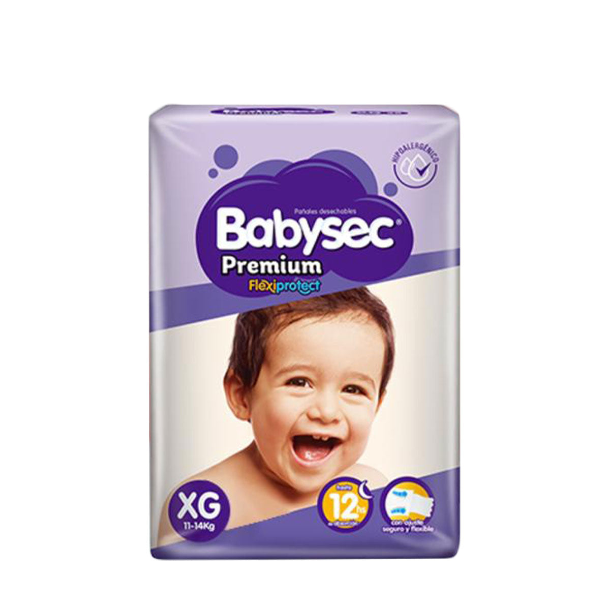 Pañales Babysec Premium XG (112 unidades)