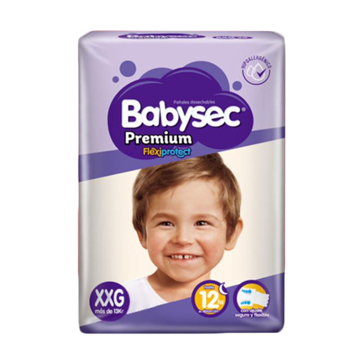 Pañales Babysec Premium XXG (112 unidades)