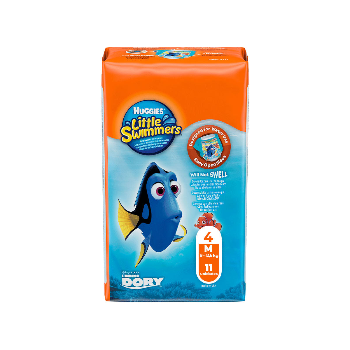 Pañales Huggies Little Swimmers Mediano 9-12,5kg (11 unidades)