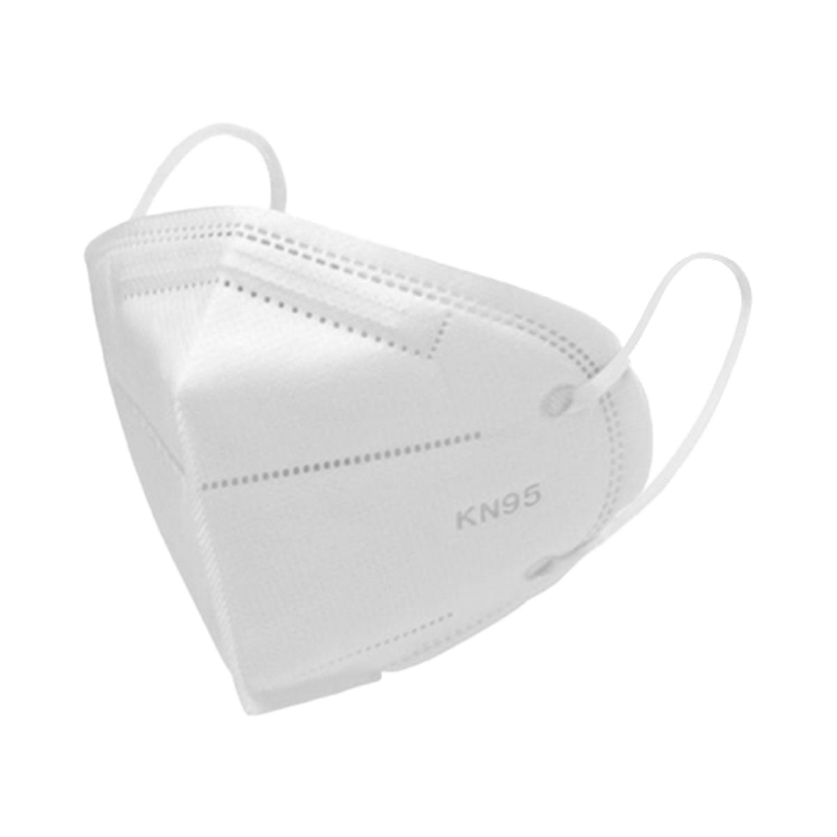 Mascarillas KN95 Antibacterianas, Alta Tecnología Nano-Plata, Certificadas, Reutilizables 7 veces - Blancas