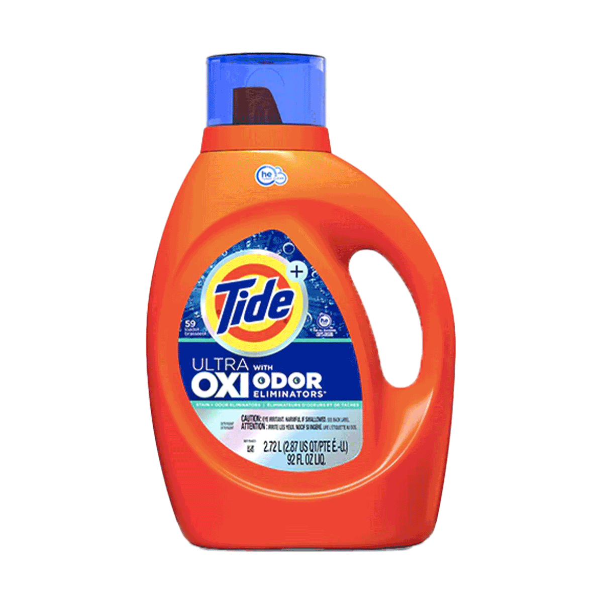 Detergente líquido concentrado para ropa Tide Ultra Oxi Odor Eliminator 2,72 litros