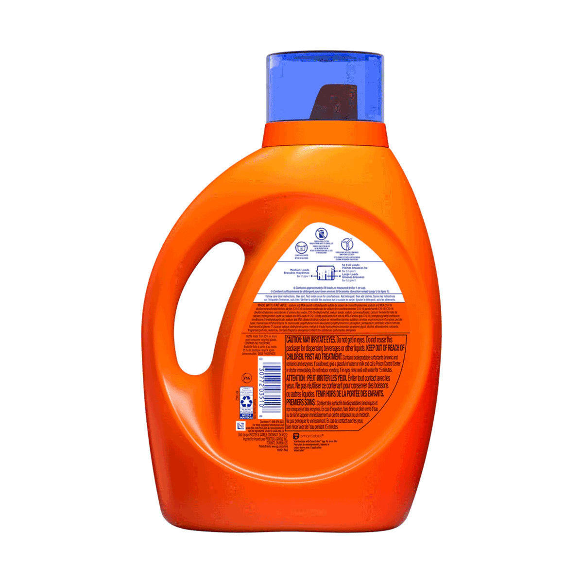 Detergente líquido concentrado para ropa Tide Ultra Oxi Odor Eliminator 2,72 litros