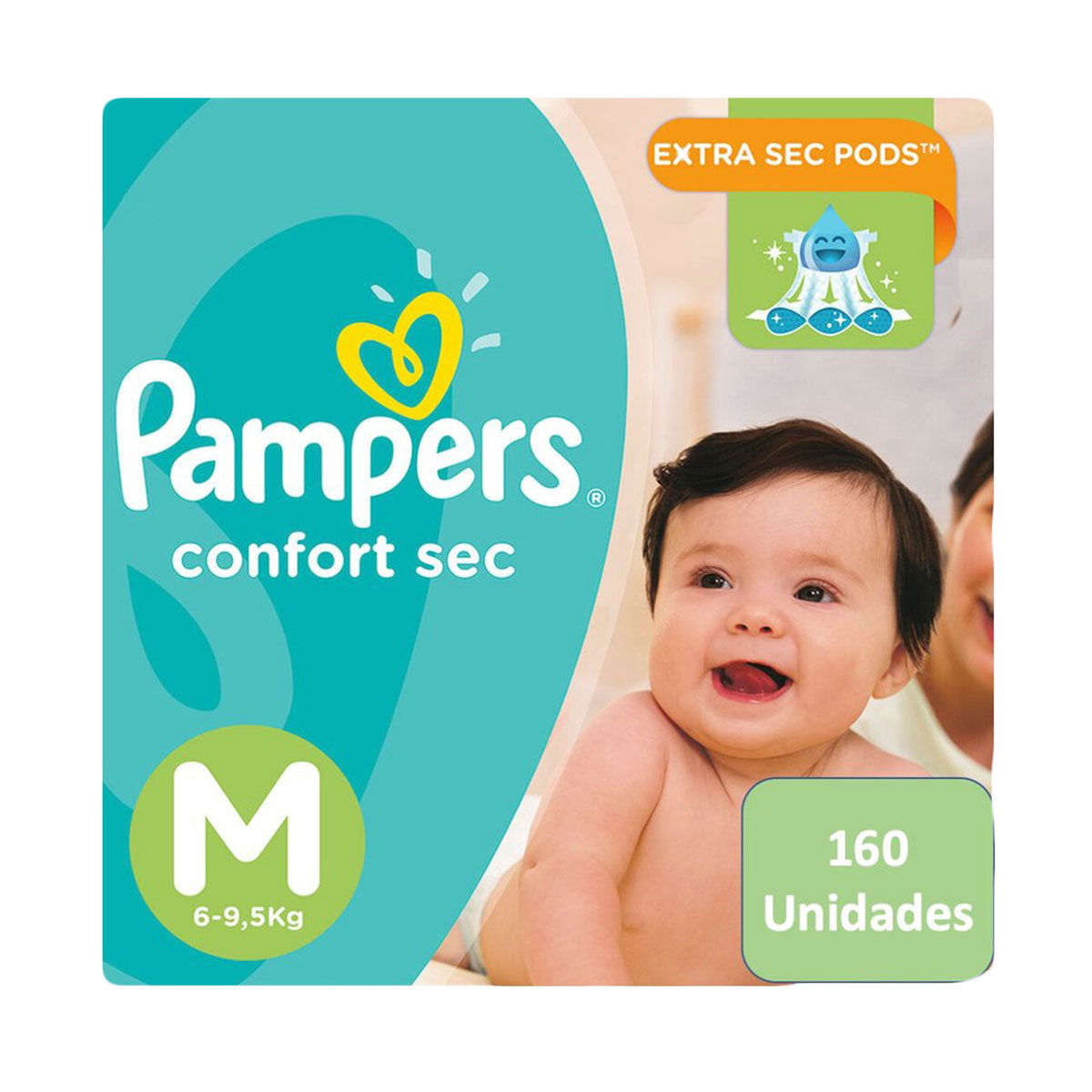 Pañales Pampers Confort Sec M (160 unidades)