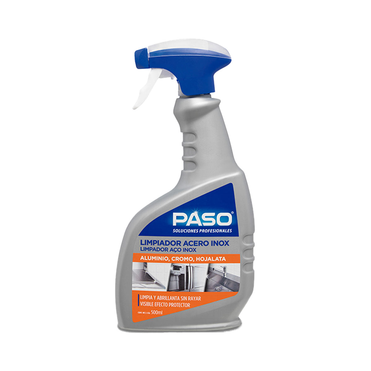 Limpiador Profesional Acero Inox PASO 500 ml