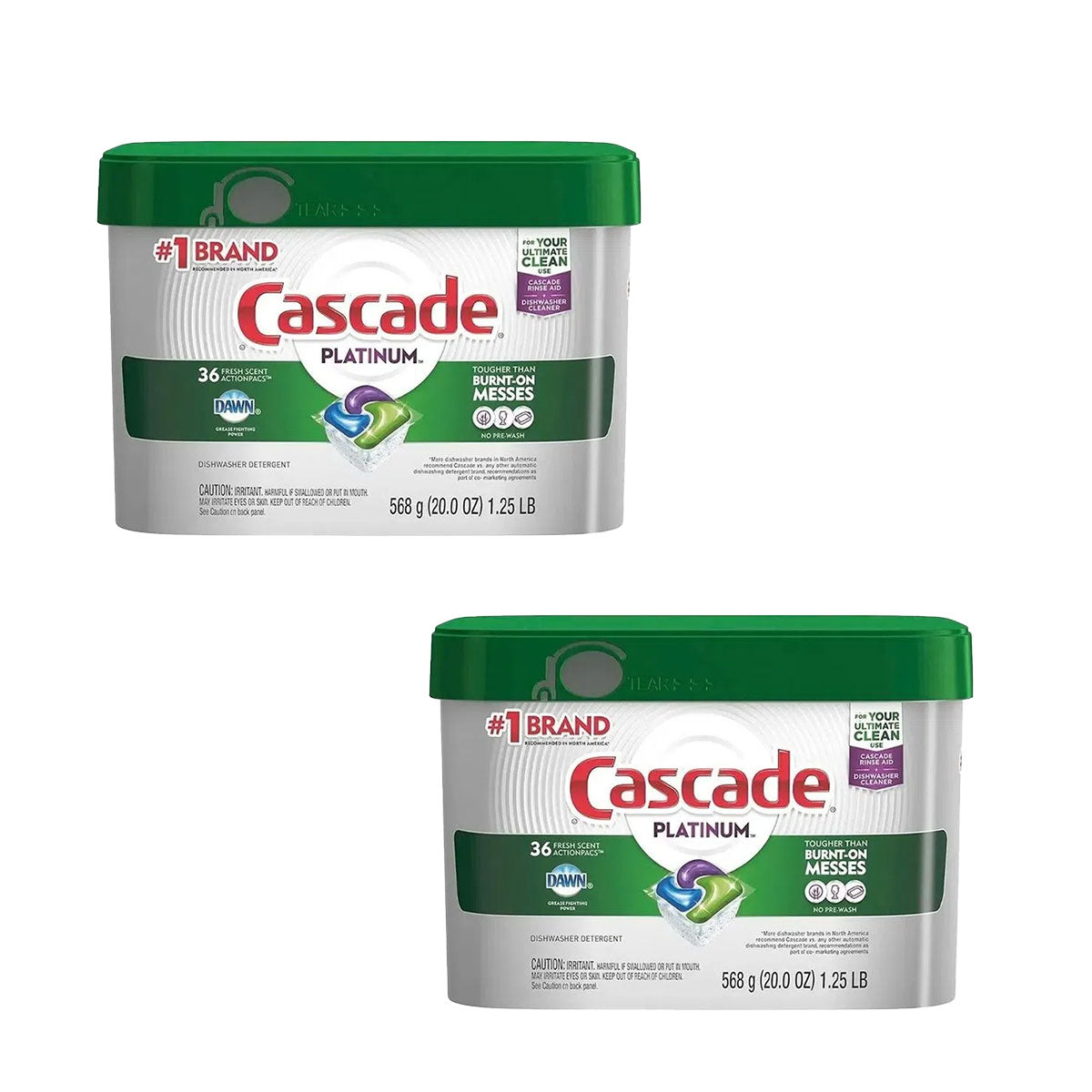 Pack Detergente lavavajillas Cascade Platinum (36 cápsulas ActionPacs) 2x $28.990