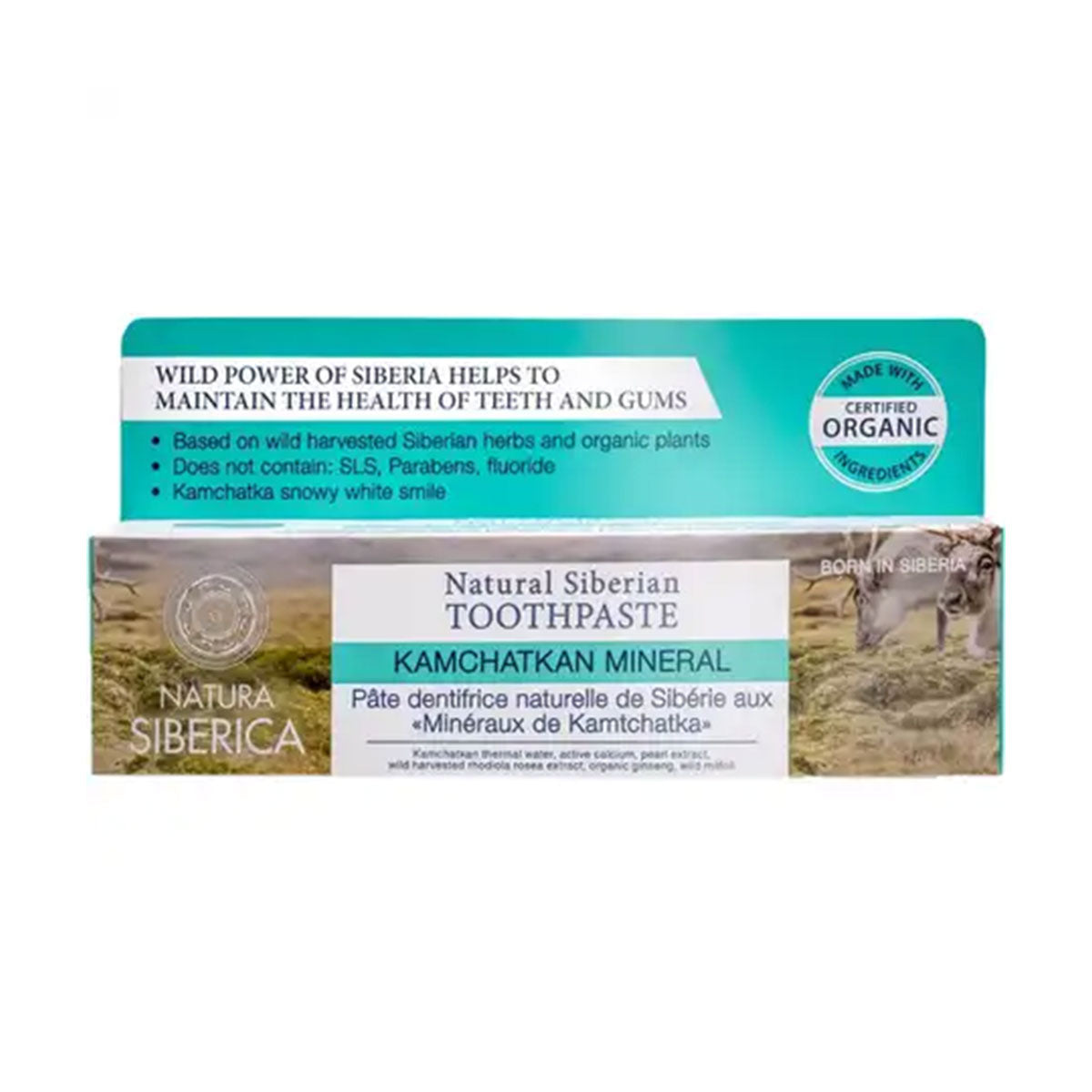 Pasta Dental Mineral Kamchatkan Natura Siberica 100 gr 🍃 Producto Ecológico