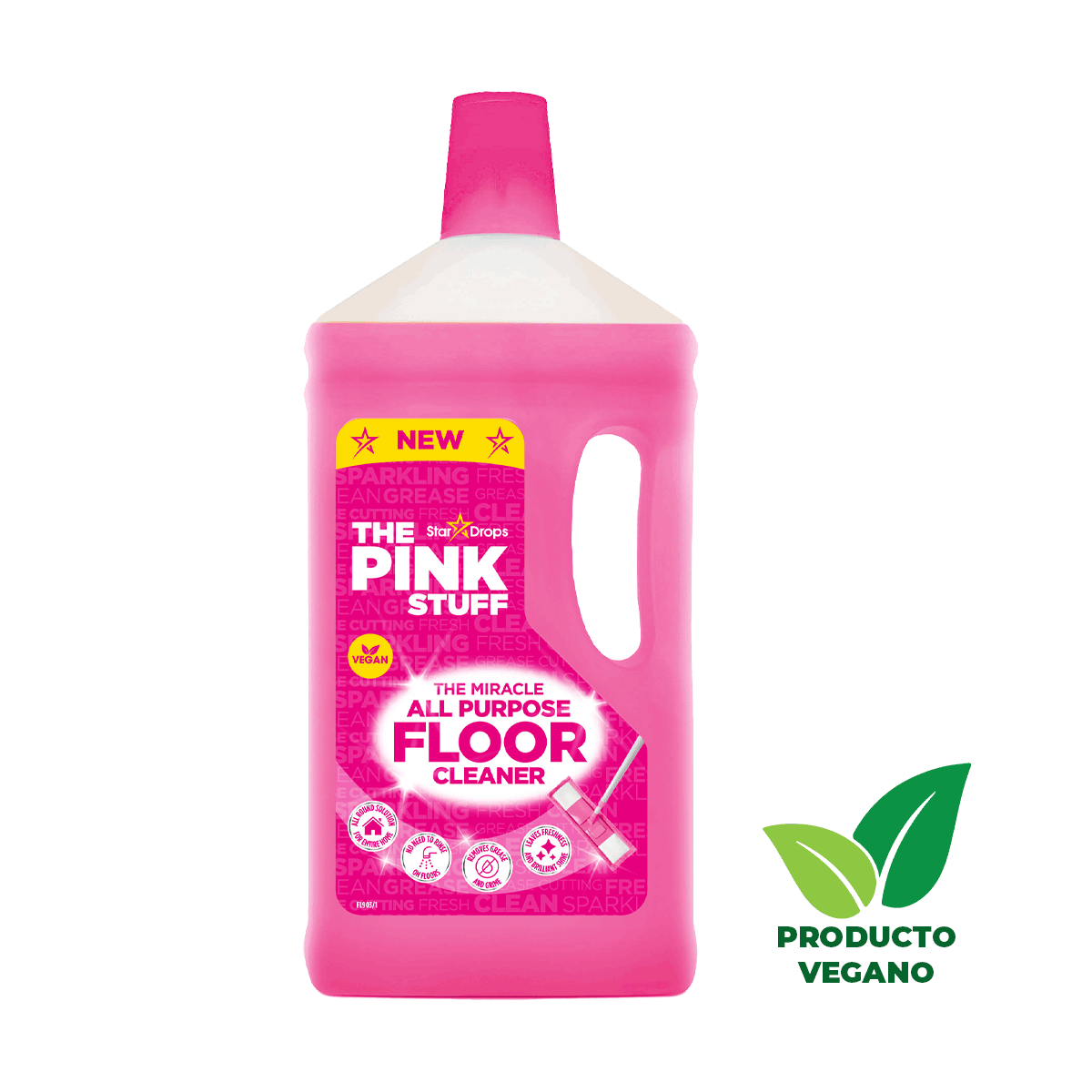 El Limpiapisos Milagroso 1 litro The Pink Stuff - 🌱 🇬🇧 Producto Vegano del Reino Unido