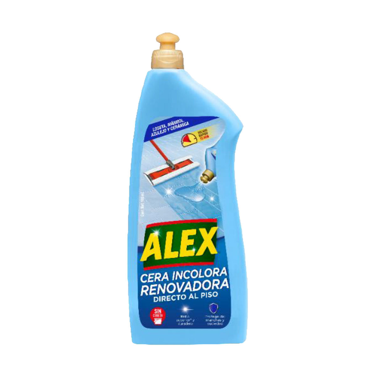 Cera Renovadora Incolora para PISOS FRÍOS Directo al Piso Alex 900 ml