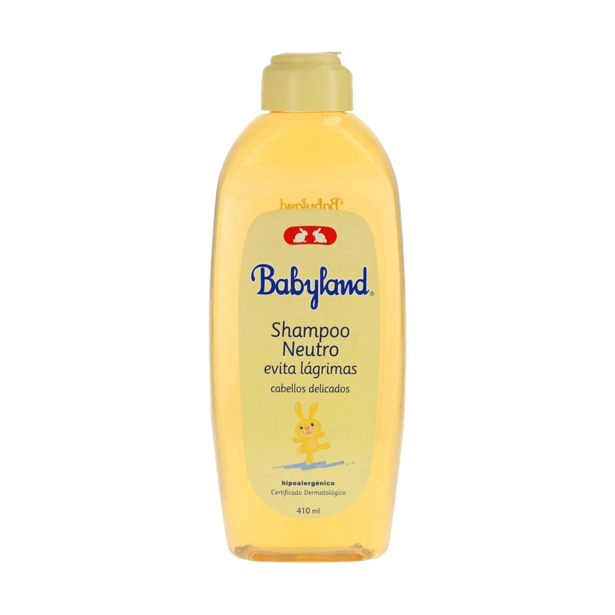 Shampoo neutro hipoalargénico cabellos delicados Babyland 410 ml